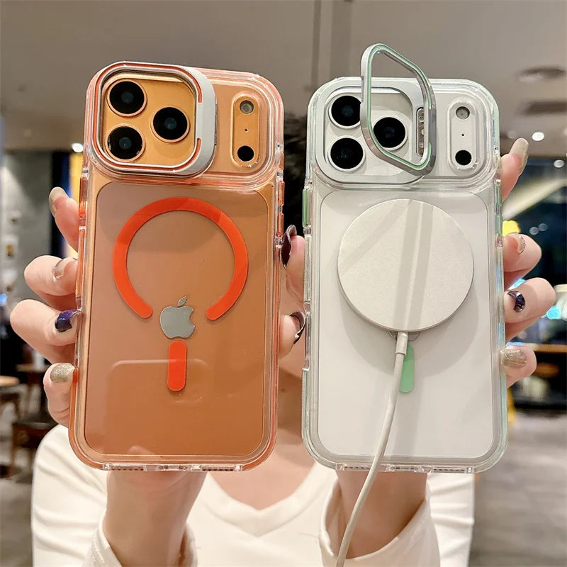 Metal bracket phone case