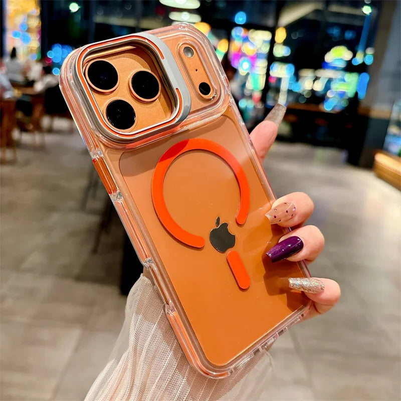 Metal bracket phone case