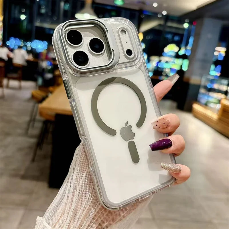 Metal bracket phone case