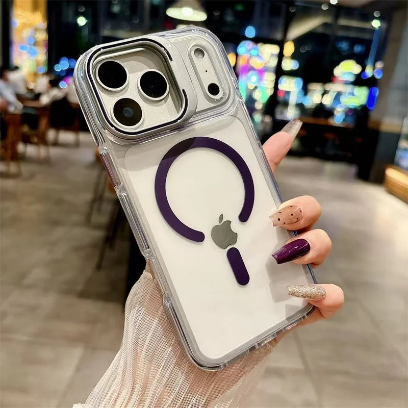 Metal bracket phone case