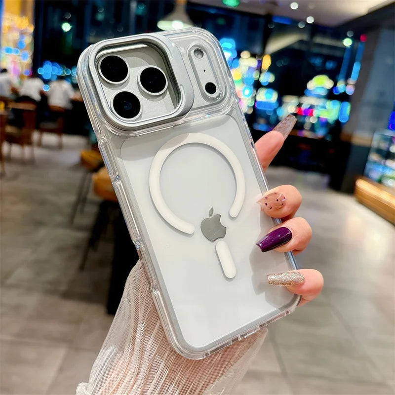 Metal bracket phone case